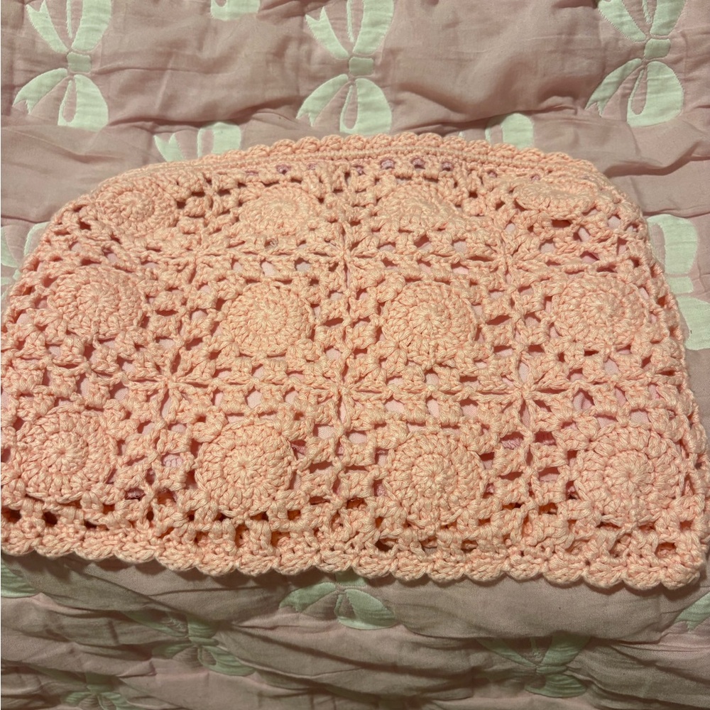 Peach Crochet top